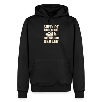 Baking Baker Baker Sourdough Bread Gift Idea - Men’s Premium Organic Hoodie - black - Front - Nico (187cm)