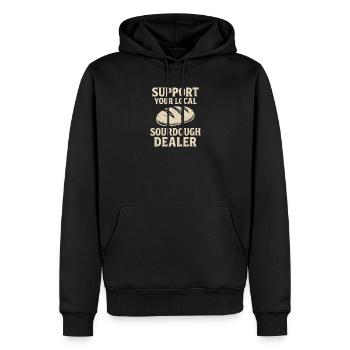 Baking Baker Baker Sourdough Bread Gift Idea - Men’s Premium Organic Hoodie - black - Front - Nico (187cm)