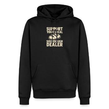 Baking Baker Baker Sourdough Bread Gift Idea - Men’s Premium Organic Hoodie - black - Front - Nico (187cm)