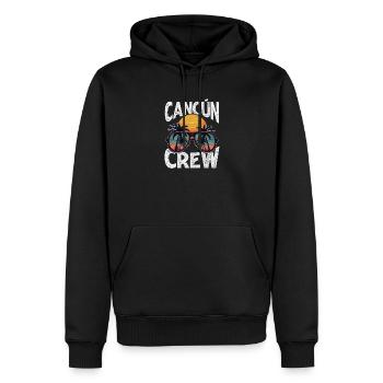 Équipe de Cancun - Sweat à capuche Premium bio Homme - noir - Devant - Nico (187cm)