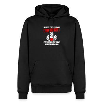 My bocce strategy Petanque Boule Boulespieler - Männer Premium Bio Hoodie - Schwarz - Vorne - Nico (187cm)