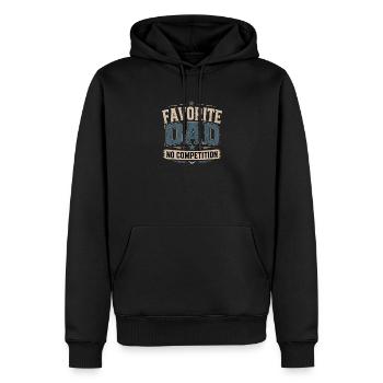 Lieblingspapa Vollzeit Legende Vatertagshumor - Männer Premium Bio Hoodie - Schwarz - Vorne - Nico (187cm)