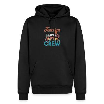 Teneriffa Crew - Männer Premium Bio Hoodie - Schwarz - Vorne - Nico (187cm)