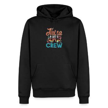 Ibiza Crew - Männer Premium Bio Hoodie - Schwarz - Vorne - Nico (187cm)