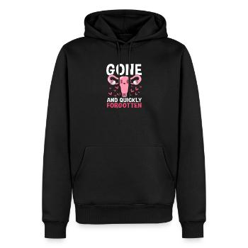 Eierstock Hysterektomie Uterus Gebärmutter - Männer Premium Bio Hoodie - Schwarz - Vorne - Nico (187cm)