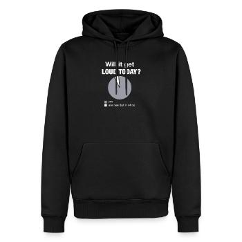 Schéma drôle du bassiste de Bass Today - Sweat à capuche Premium bio Homme - noir - Devant - Nico (187cm)