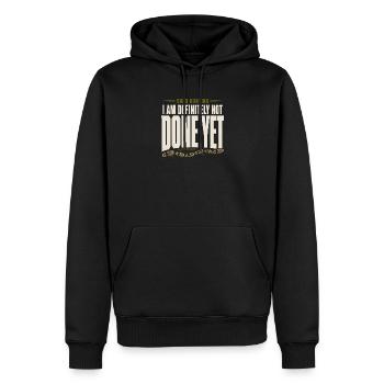 Schuppen-jagd-schuppen-jäger-geweih-jagd-weißwedel - Männer Premium Bio Hoodie - Schwarz - Vorne - Nico (187cm)