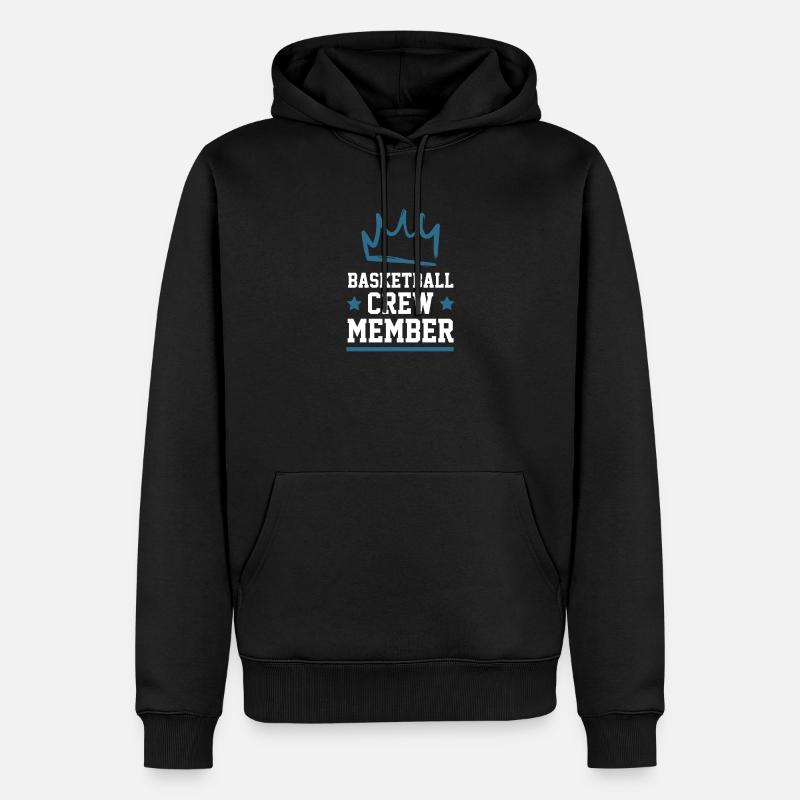 Équipe de basket-ball - Sweat à capuche Premium bio Homme - noir