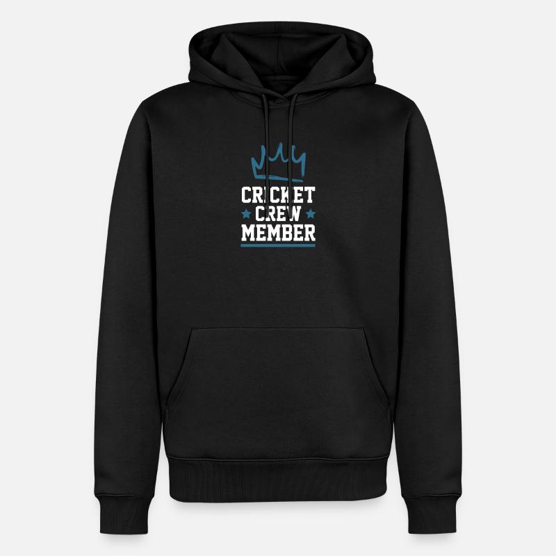 Équipe de cricket - Sweat à capuche Premium bio Homme - noir
