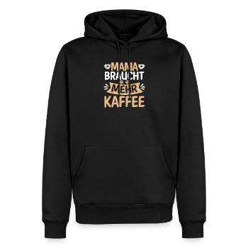 Kaffee Kaffeeliebhaber Mutter Mama - Männer Premium Bio Hoodie - Schwarz - Vorne - Nico (187cm)