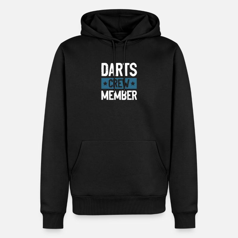 Équipe de fléchettes - Sweat à capuche Premium bio Homme - noir