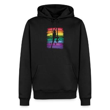 Boulderer Boulder Bouldern - Männer Premium Bio Hoodie - Schwarz - Vorne - Nico (187cm)