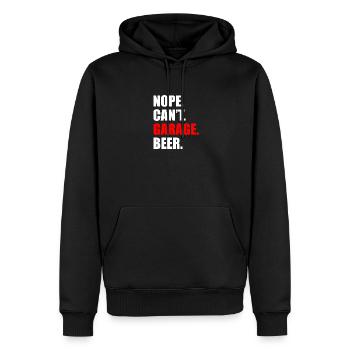 Non, je ne peux pas faire de garage de bière Amoureux de voitures Mécanicien automobile - Sweat à capuche Premium bio Homme - noir - Devant - Nico (187cm)
