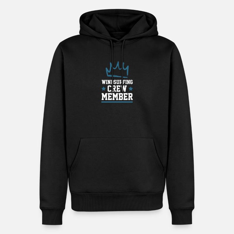 Équipage de planche à voile - Sweat à capuche Premium bio Homme - noir