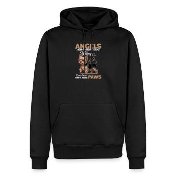 Yorkshire Terrier Yorkie Dog Breed - Men’s Premium Organic Hoodie - black - Front - Nico (187cm)