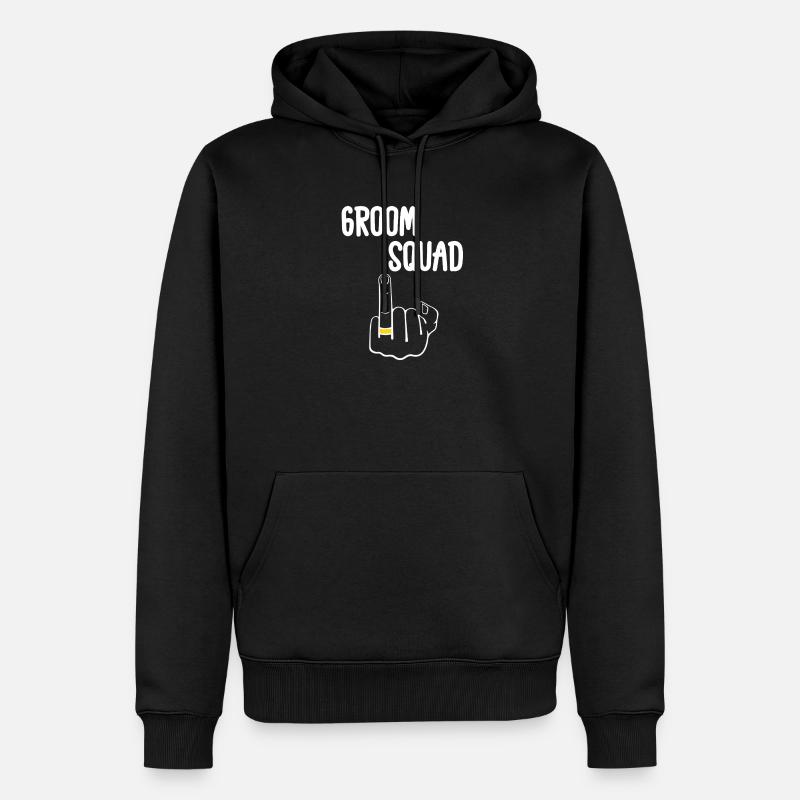 Escouade de Mariés Edgy - Sweat à capuche Premium bio Homme - noir
