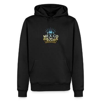 Mexiko 2026 Bunt - Männer Premium Bio Hoodie - Schwarz - Vorne - Nico (187cm)
