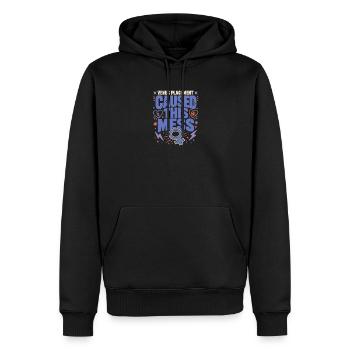 Signe de Vénus Astrologie de Vénus - Sweat à capuche Premium bio Homme - noir - Devant - Nico (187cm)