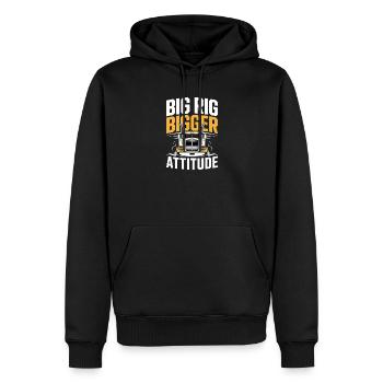 Camionneurs pour conducteurs de camions Chauffeurs professionnels de camions - Sweat à capuche Premium bio Homme - noir - Devant - Nico (187cm)