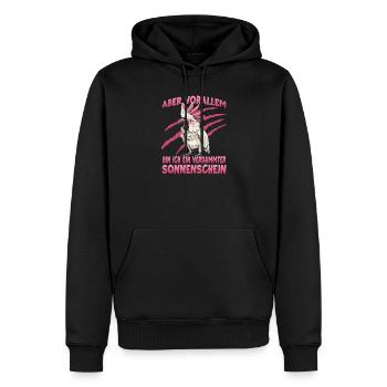 Cockatoo Kakadu australischer Papagei Vogelhalter  - Männer Premium Bio Hoodie - Schwarz - Vorne - Nico (187cm)