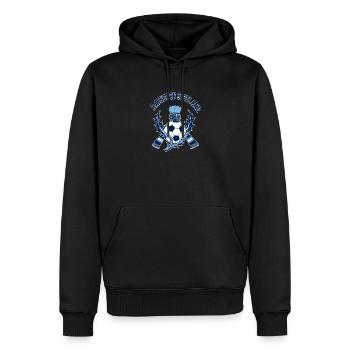 Raised on Scotland 28 Today Soccer Fan Birthday - Männer Premium Bio Hoodie - Schwarz - Vorne - Nico (187cm)