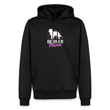 Bouvier bernois - Sweat à capuche Premium bio Homme - noir - Devant - Nico (187cm)
