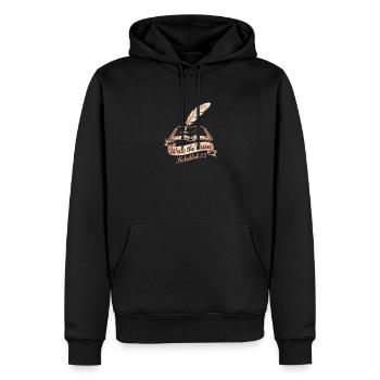 Écris la Vision Habacuc 2:2 - Sweat à capuche Premium bio Homme - noir - Devant - Nico (187cm)