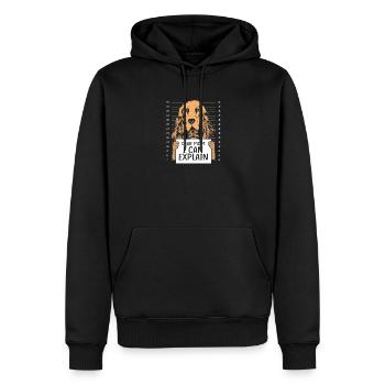 Maman Cocker Spaniel Maman de chien - Sweat à capuche Premium bio Homme - noir - Devant - Nico (187cm)