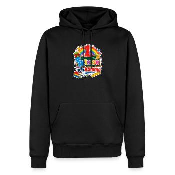 Schulkind 2026 Einschulung 2026 Schulanfang - Männer Premium Bio Hoodie - Schwarz - Vorne - Nico (187cm)