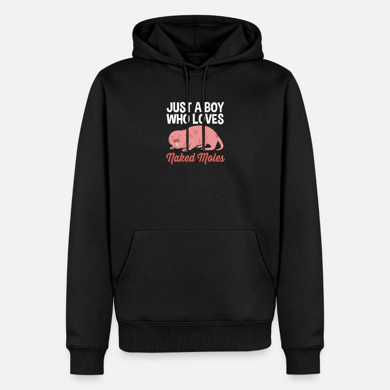 Chiot de sable - Sweat à capuche Premium bio Homme - noir