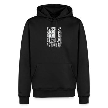 Purple Spice Up Militaires Enfants Hélicoptère Militaire K - Sweat à capuche Premium bio Homme - noir - Devant - Nico (187cm)