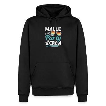 Équipe de fête Malle Groupes de vacances à Majorque - Sweat à capuche Premium bio Homme - noir - Devant - Nico (187cm)