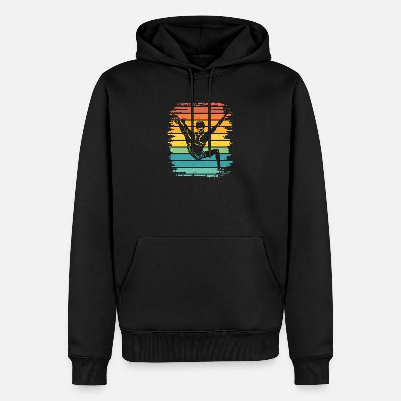 Bloc de bloc de Boulderer - Sweat à capuche Premium bio Homme - noir