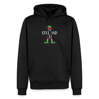 Cool Dad Elf Christmas Graphic - Men’s Premium Organic Hoodie - black - Front - Nico (187cm)