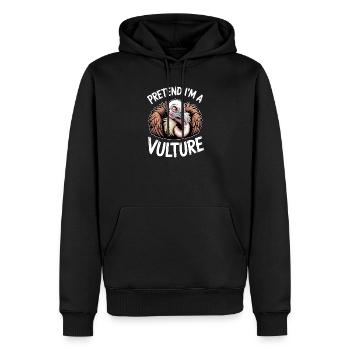 Expressions du Vautour Vautour Drôle de Vautour - Sweat à capuche Premium bio Homme - noir - Devant - Nico (187cm)