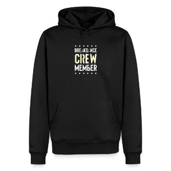 Équipe de breakdance - Sweat à capuche Premium bio Homme - noir - Devant - Nico (187cm)