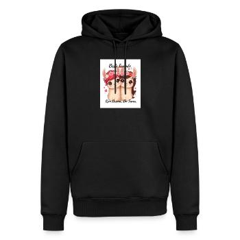 Beste_Freunde - Männer Premium Bio Hoodie - Schwarz - Vorne - Nico (187cm)