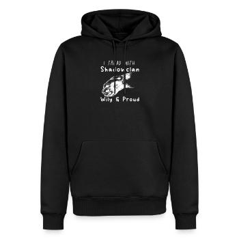 shawdowClan-Stolz Katzen-Liebhaber - Männer Premium Bio Hoodie - Schwarz - Vorne - Nico (187cm)