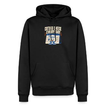 Proteinreiches Snack-geschenk Für Feinschmecker - Männer Premium Bio Hoodie - Schwarz - Vorne - Nico (187cm)
