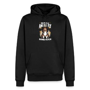 Shetland Sheepdog Sheltie Dog Breed - Men’s Premium Organic Hoodie - black - Front - Nico (187cm)