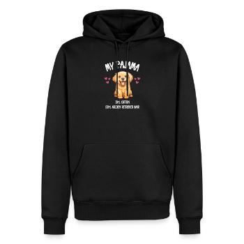 Chien de pyjama Golden Retriever - Sweat à capuche Premium bio Homme - noir - Devant - Nico (187cm)