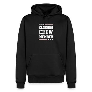 Climbing Crew - Männer Premium Bio Hoodie - Schwarz - Vorne - Nico (187cm)