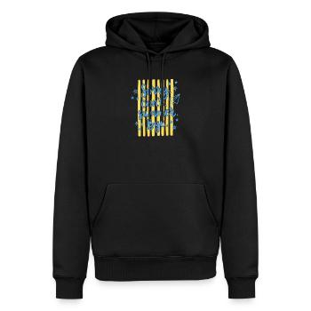 Désolé, je ne peux pas être été au revoir Drôle de vacances Citation été - Sweat à capuche Premium bio Homme - noir - Devant - Nico (187cm)