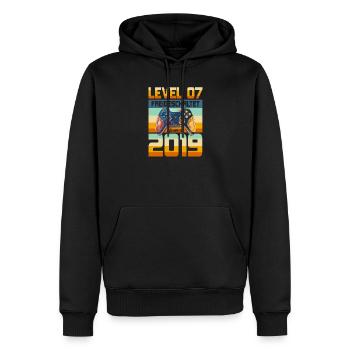 7. Geburtstag Junge Mädchen 2019 Gaming Gamer - Männer Premium Bio Hoodie - Schwarz - Vorne - Nico (187cm)