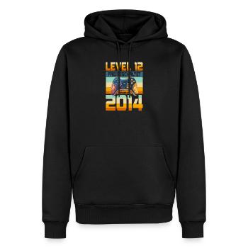 12. Geburtstag Junge Mädchen 2014 Gaming Level 12 - Männer Premium Bio Hoodie - Schwarz - Vorne - Nico (187cm)