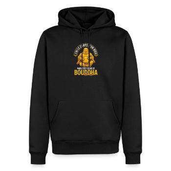 Corps d'un Dieu Bouddha Drôle Cadeau - Sweat à capuche Premium bio Homme - noir - Devant - Nico (187cm)