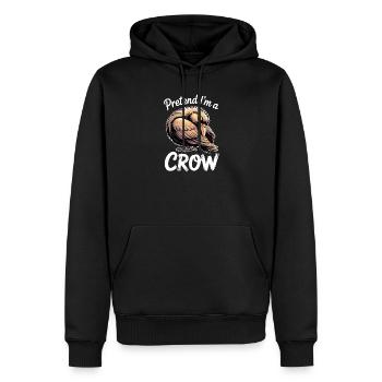 Krähe Sprüche Krähe Lustiges Krähe Geschenk - Männer Premium Bio Hoodie - Schwarz - Vorne - Nico (187cm)