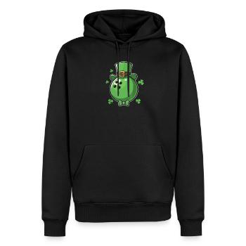 Leprechaun Bowling St. Patricks Day Hut - Männer Premium Bio Hoodie - Schwarz - Vorne - Nico (187cm)