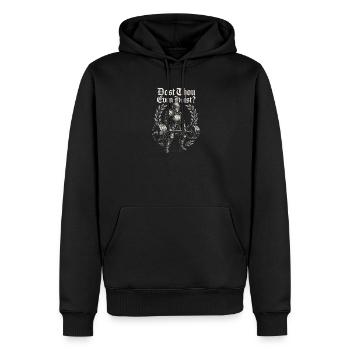 Ritterkraft Gewichtheben - Männer Premium Bio Hoodie - Schwarz - Vorne - Nico (187cm)