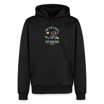 Cadeaux de claquettes Tap Dancing Tap Dancer - Sweat à capuche Premium bio Homme - noir - Devant - Nico (187cm)